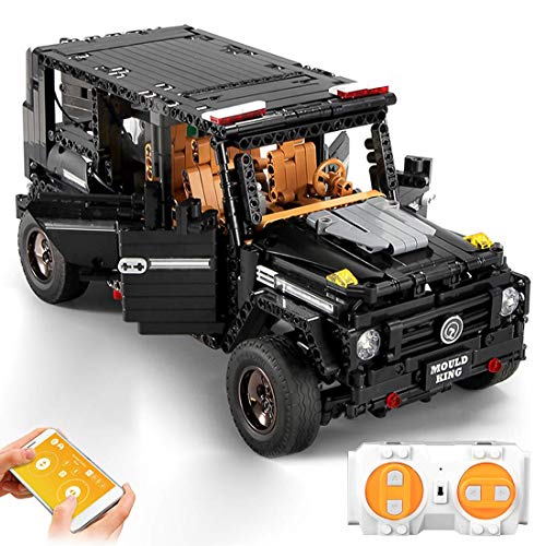TYPIS Technologie Geländewagen mit App / 2,4 GHz Fernbedienung, 1:10 Geländewagenspielzeug, 1662 Teile, Bauspielzeug…