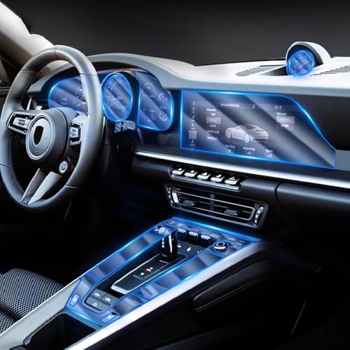 Film TPU console centrale Porsche 911 2019-2023 anti-rayures