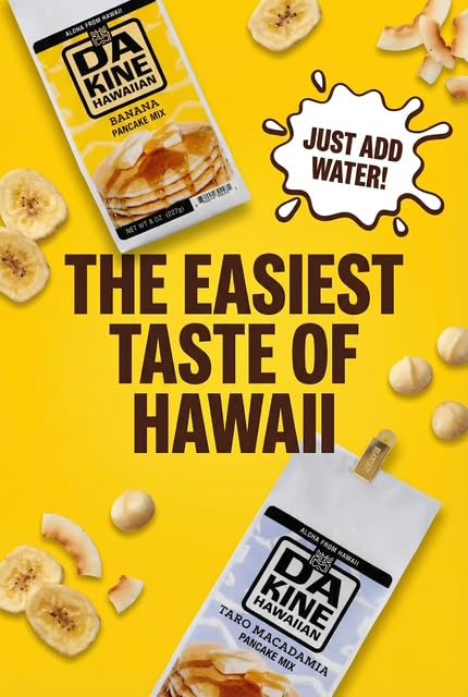 Amazon.com: Da Kine Hawaiian Pancake Mix, Instant Pancake Mix Just