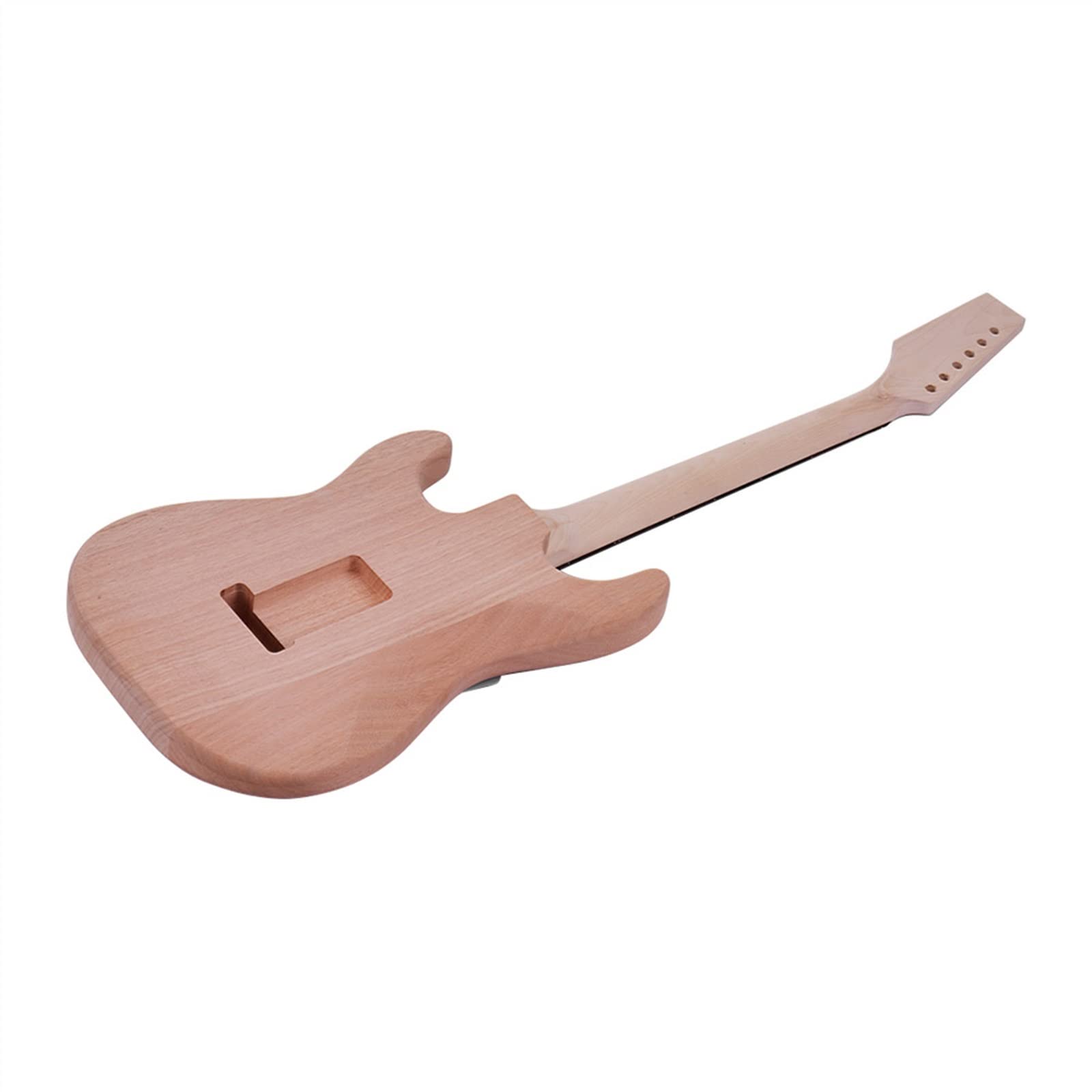 Gitara Elektryczna Niedokończone DIY Zestaw Do Gitary Elektrycznej Korpus Mahoniowy Klon Gryf Gitary Palisander Podstrunnica; Korpus gitary