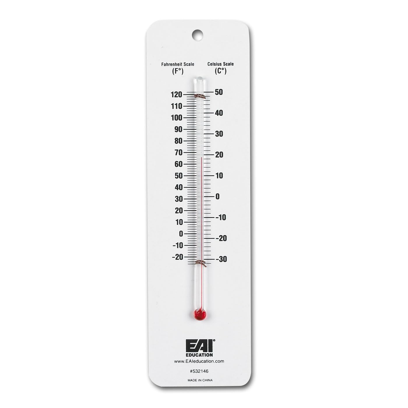 EAI Education Dual Scale Student Thermometer - Set of 10