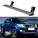 【COMBINACIÓN EXACTA】: Estribo / estribo lateral para To-yo-ta Hilux Vigo Revo. Puede subir y bajar automáticamente, es sensible, no hace ruido, el motor funciona sin problemas y la mano de obra está bien. Haz que tu recogida sea más noble y práctica.