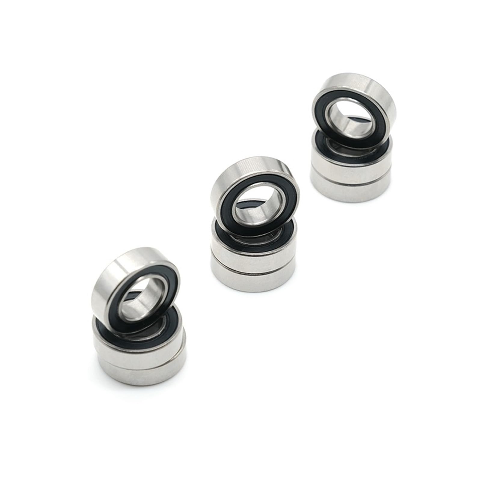 10 Pcs SR166-2RS 4.763x9.525x3.175mm ABEC-7 Stainless Steel Hybrid Ceramic Ball Bearings for Fishing Reels