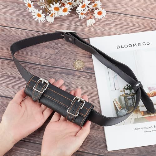 Image of GORGECRAFT Medieval Leather Sword Dagger Frog Adjustable Shoulder Sword Holder Sheath Belt Rapier Scabbard Knight Renaissance Holster PU Leather Carry Case for Halloween Men Women Warrior Pirate