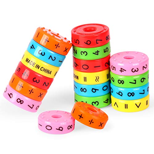 O-Kinee Aritméticas Juguetes,3pcs Juguete de Aprendizaje Aritmético Magnético,Juguete de Matemáticas Educativos,Regalo Educativo de los Juguetes de Las Matemáticas para los Niños (3pcs)