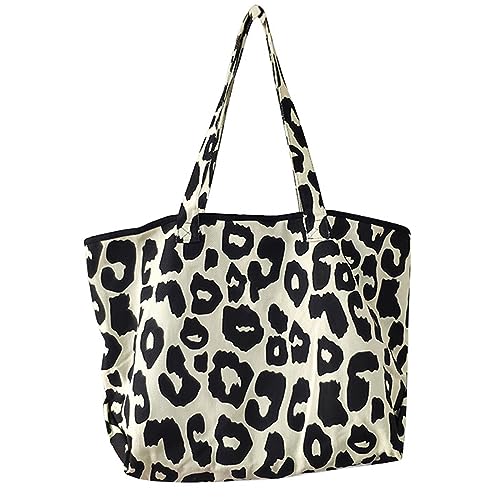 Yooamz Canvas Tasche Damen Umhängetasche Damen Schultertasche Lässige Tote Handtasche Shopper Tasche Groß für Alltag, Büro, Schulausflug und Einkauf (Schwarz)