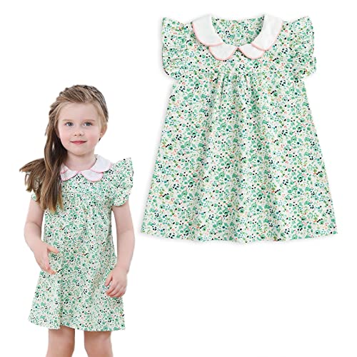 Simplee Kids Baby Girls Summer Casual Dresses Toddler Floral Print Sundress Princess Dress For 18 Months #TOP18