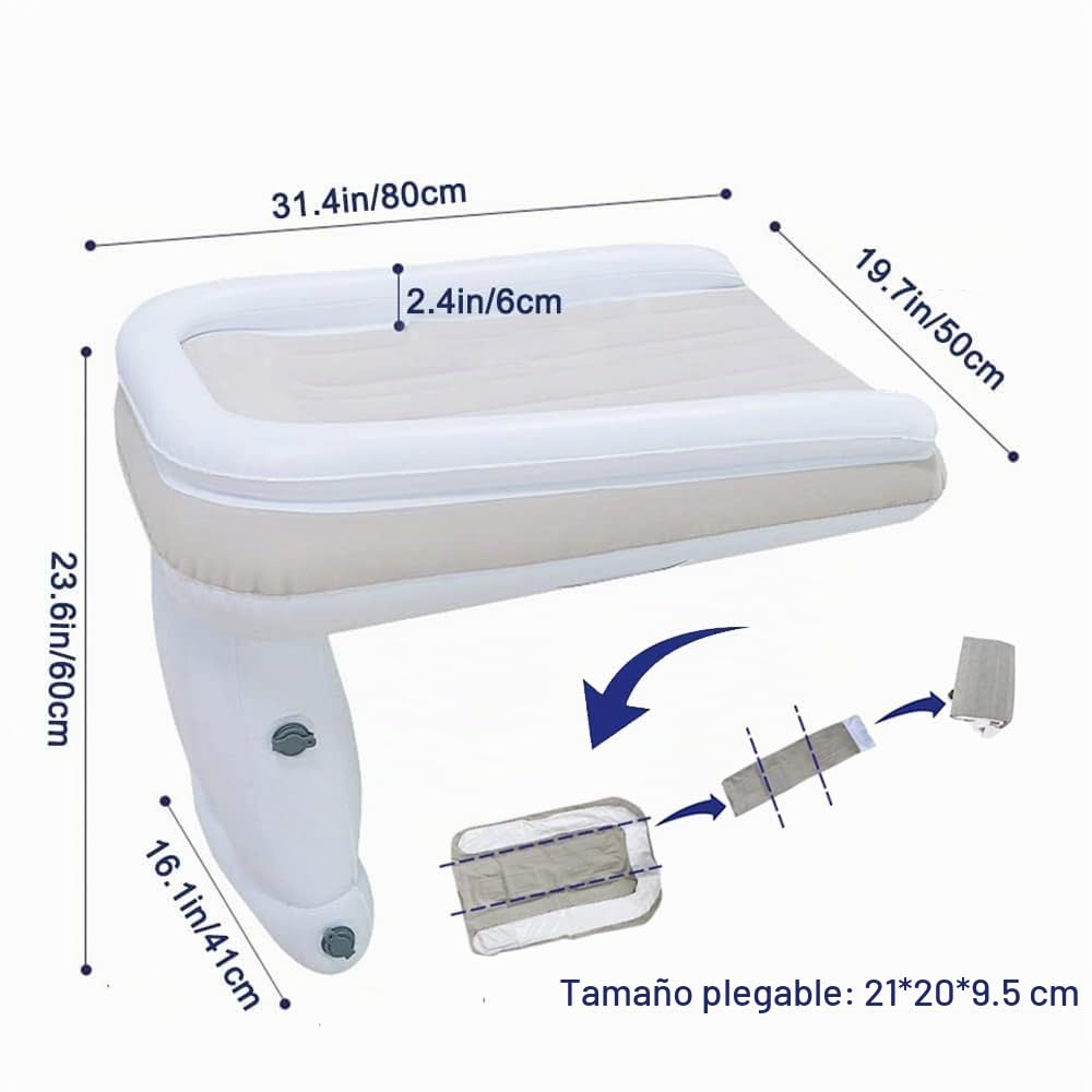 Cama Inflable de avión para niños pequeños, Cama de avión de Viaje para bebé | Cama de Viaje Inflable para niños pequeños | Cama de avión Infantil