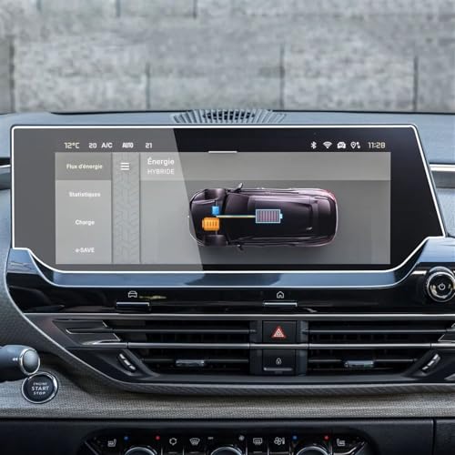 Film protection écran Citroën C5X anti-rayures en verre trempé LCD 12 pouces