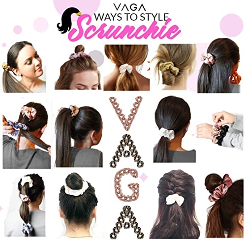 Vaga Haarelastiekjes, 6 kleuren, elastisch, paardenstaart, zachter dan normale haarbanden en vlechtelastiekjes… - Image 4