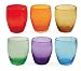 Produktbild SATUR Villa d'Este Acapulco Set Wassergläser, Glas, vielfarbig, 6 TLG, 10 cm, Durchmesser 9 cm