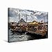 Produktbild Premium Textil-Leinwand 45 x 30 cm Quer-Format Hafen in Istanbul | Wandbild, HD-Bild auf Keilrahmen, Fertigbild auf hochwertigem Vlies, Leinwanddruck von Rico Ködder