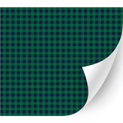 HTV4U Plaid & Checker Box Patterned Adhesive Vinyl (Christmas Green