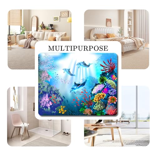 Tapete Coral Marina QH 150x180 cm Lavable Antideslizante miniatura 6