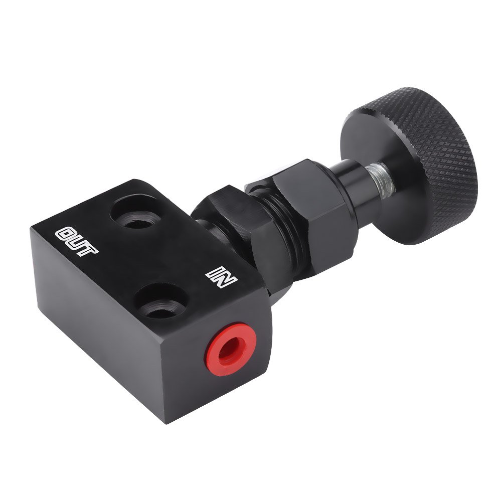 Valve de Proportionnement de Frein en Aluminium Ajustable pour Voiture de Course Améliore l Equilibre Freinage Arrière pour Pilotes Professionnels et Équipes de Course