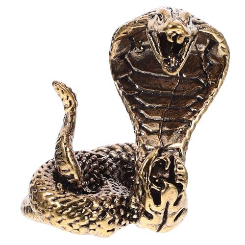 Figura de Serpiente de Latón Macizo Decorativa miniatura 2