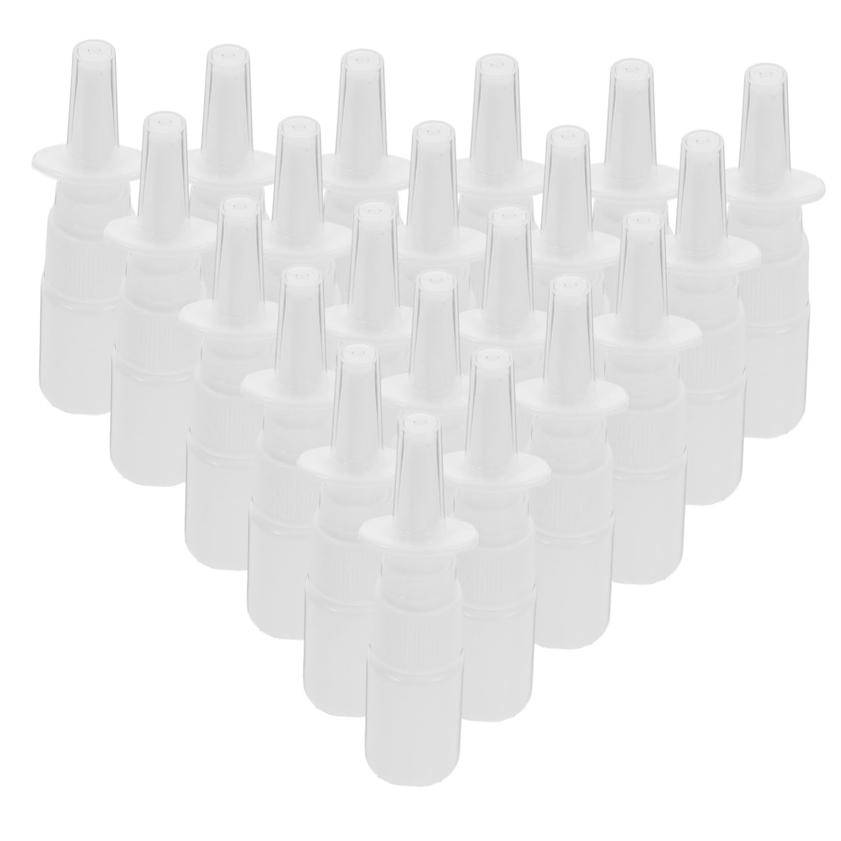 200 Stück Nasenspray Nachfüllflasche 10ml Wiederbefüllbare Sprühflasche aus Pe mit Klarem Schutzdeckel Tragbare Kosmetik Reiseflasche für Reise und Outdoor