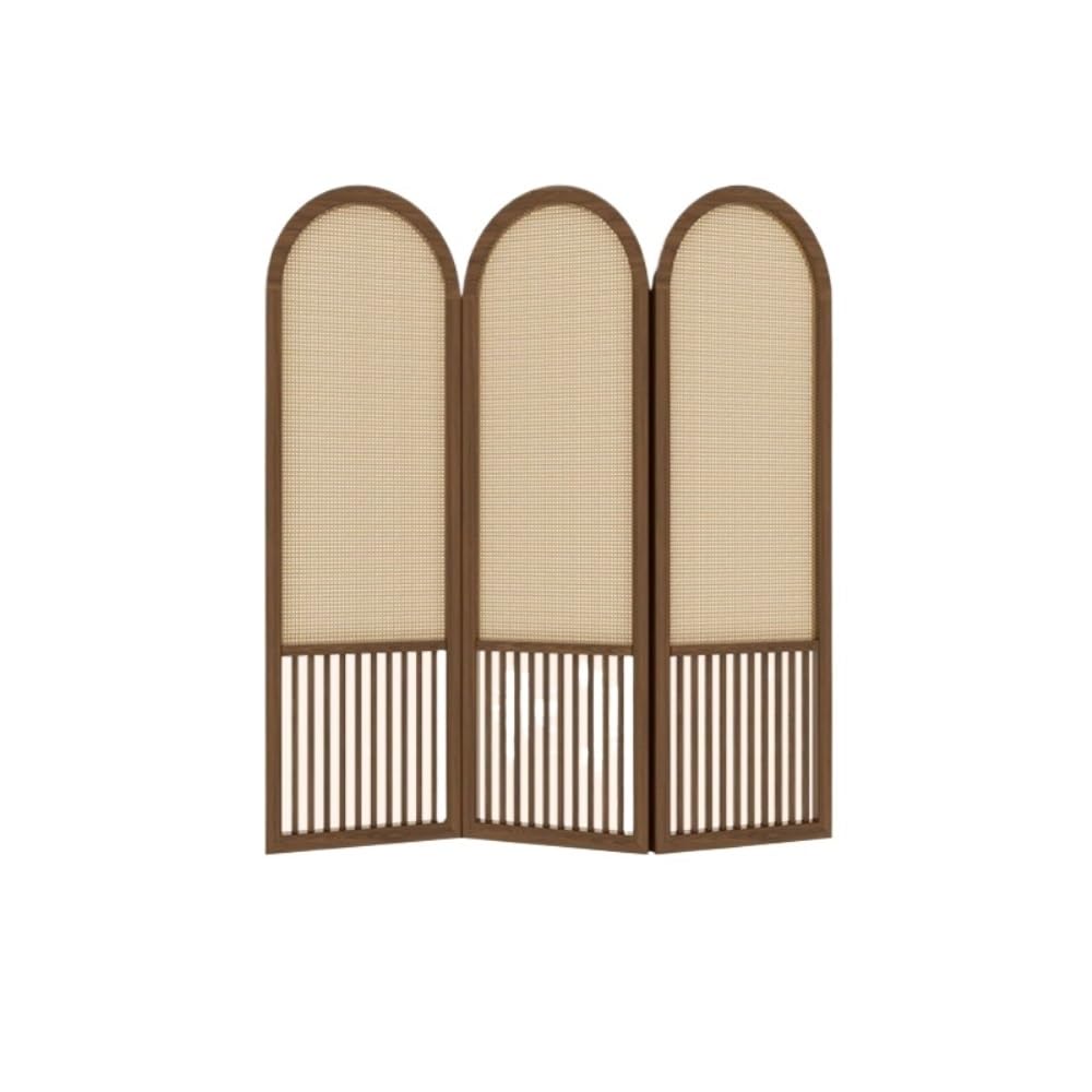 Privacy Screen Rattan Screen Partition Home Entrance Hall Living Room Office Tea Simple Foldable Mobile Folding Room Divider
