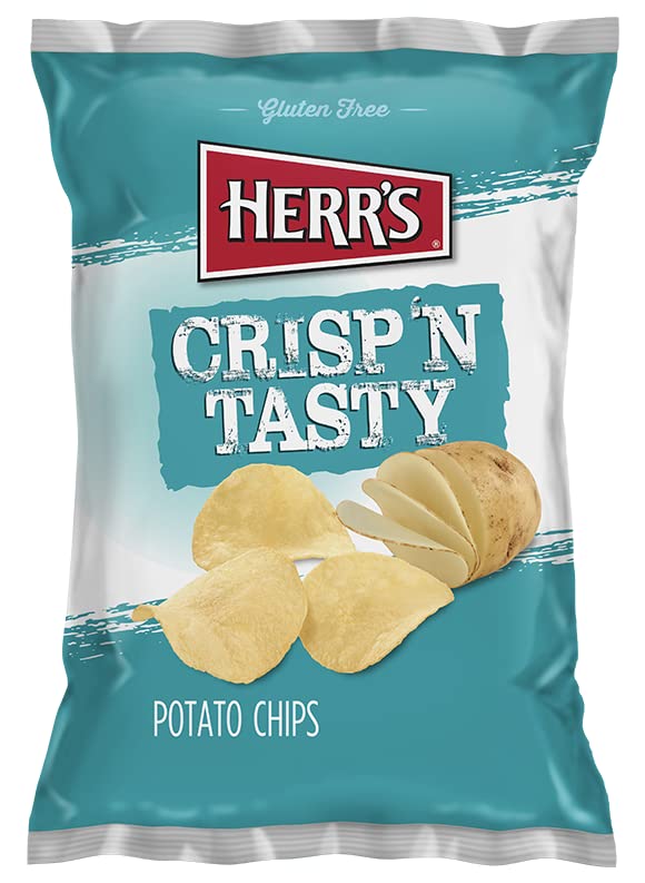 Herr's - Regular Potato Chips, 2.75 Oz Pack of 6 bags