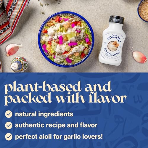 image for Mezete Preservative-Free Garlic Sauce | TOUM | No Added Oil | Easy Squ