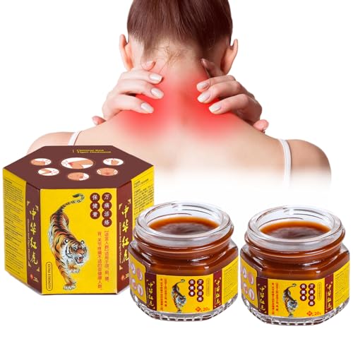 Red Tiger Salbe 2PCS Red Tiger Cream Gegen Schmerzen Gelenk Knochen Linderung Von Gelenkschmerzen für Taille/Arm/Hinterhand Gelenk Muskel Schmerzen Schulter Beruhigende Natürliche Inhaltsstoffe