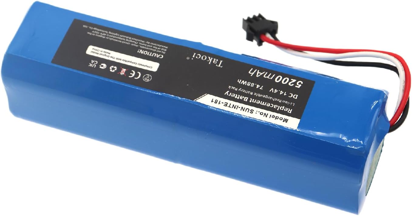 5200mAh NR18650 M26-4S2P Battery Replacement for M8 Pro M7 Pro M7 Max U6 LDS M7 Pro M6 M6 Pro M7 LDS Robotic Vacuum Cleaner