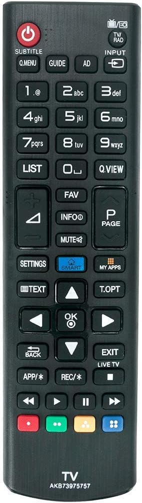 VINABTY AKB73975757 Remote Control Replacement for LG LCD TV 32LB585V 32LB580V 42LB580V 39LB580V 32LB570V 39LB5700 42LB570V 55UB820V 39LB570V