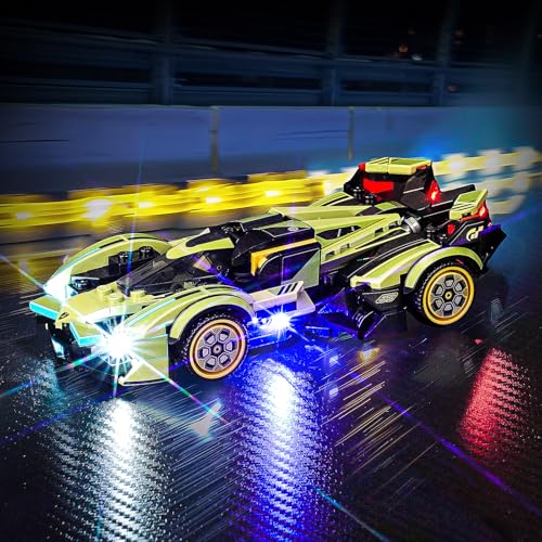 BRICKSHINING LED Lighting Compatible with Lego Lamborghini Lambo V12 Vision GT Super Car 76923, Light Kit Compatible with Lego 76923, NOT Included The Model Set?Standard Version?