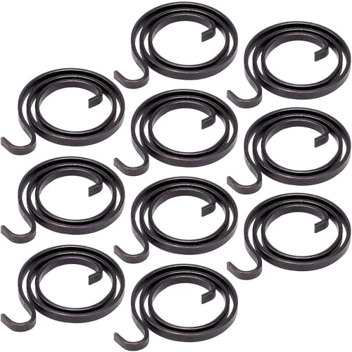 NIYATA 10 Pièces Ressorts de Poignée de Porte 1.9 Tours Bobine Interne de Poignée 2.9mm de Largeur pour Remplacement de Pièces de Poignées et Serrures