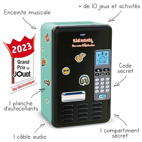 VTech, KidiSecrets, My MagicLocker Blue and Black, Secret Safe with Code, Personalised Treasure Box, Speaker, Games - Image 2