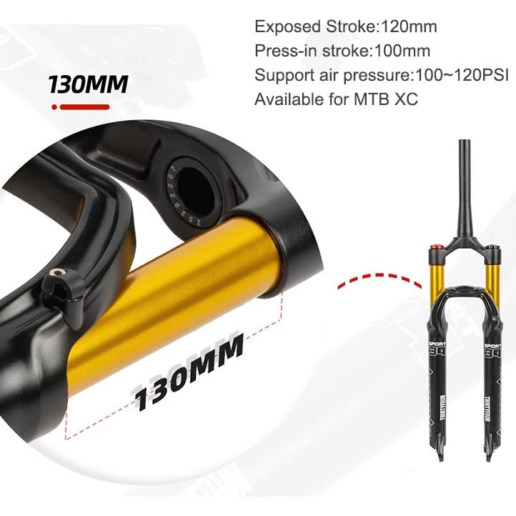 Amazon.co.jp: 26 27.5 29インチ MTB エアサスペンションフォーク XC