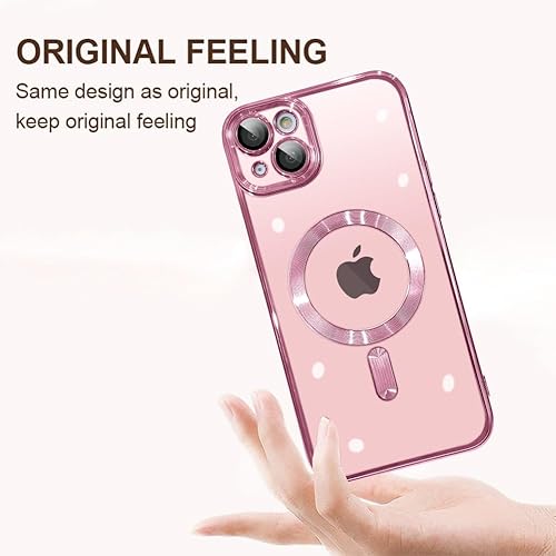 Miniatura 5 de ZIYE Funda magnética para iPhone 15 Plus compatible con MagSafe, protección completa de la cámara, cubierta de lujo para mujeres y hombres, funda