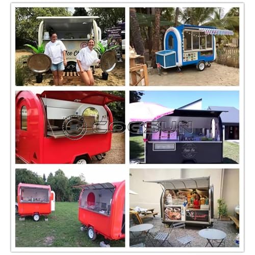 Trailer móvil para comida con cocina equipada completa miniatura 5