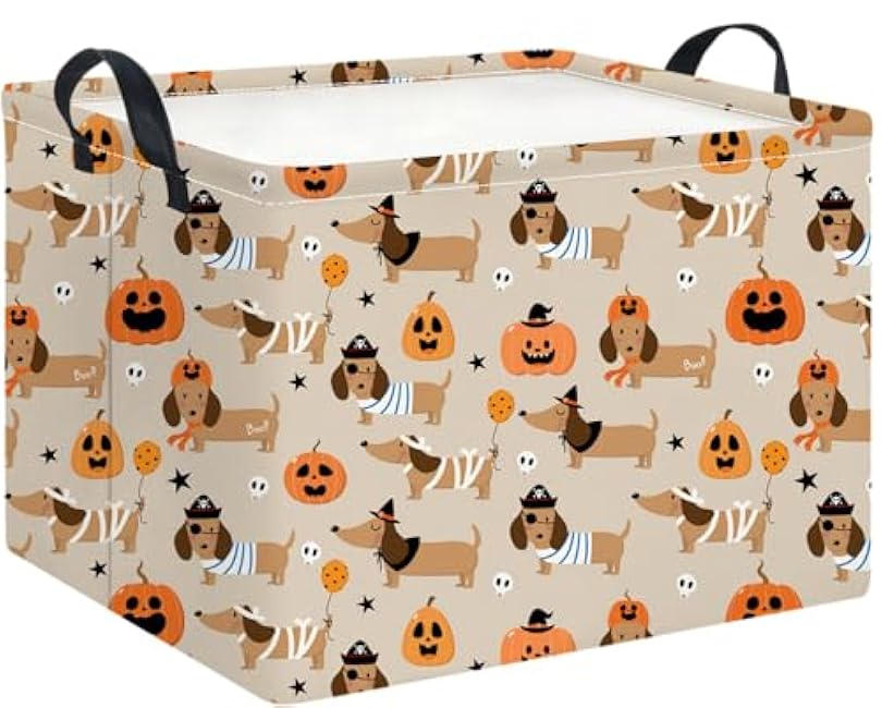 Rectangle Storage Basket with Handles, Collapsible Storage Bin, Books Box, Gift Basket(Truck)