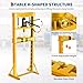 20 Ton Hydraulic Shop Press, Heavy-Duty H-Frame Garage Floor Press with Stamping Plates, Adjustable Height Bearing Press for Metal Straightening, Bending, Parts Pressing & Automotive Repair