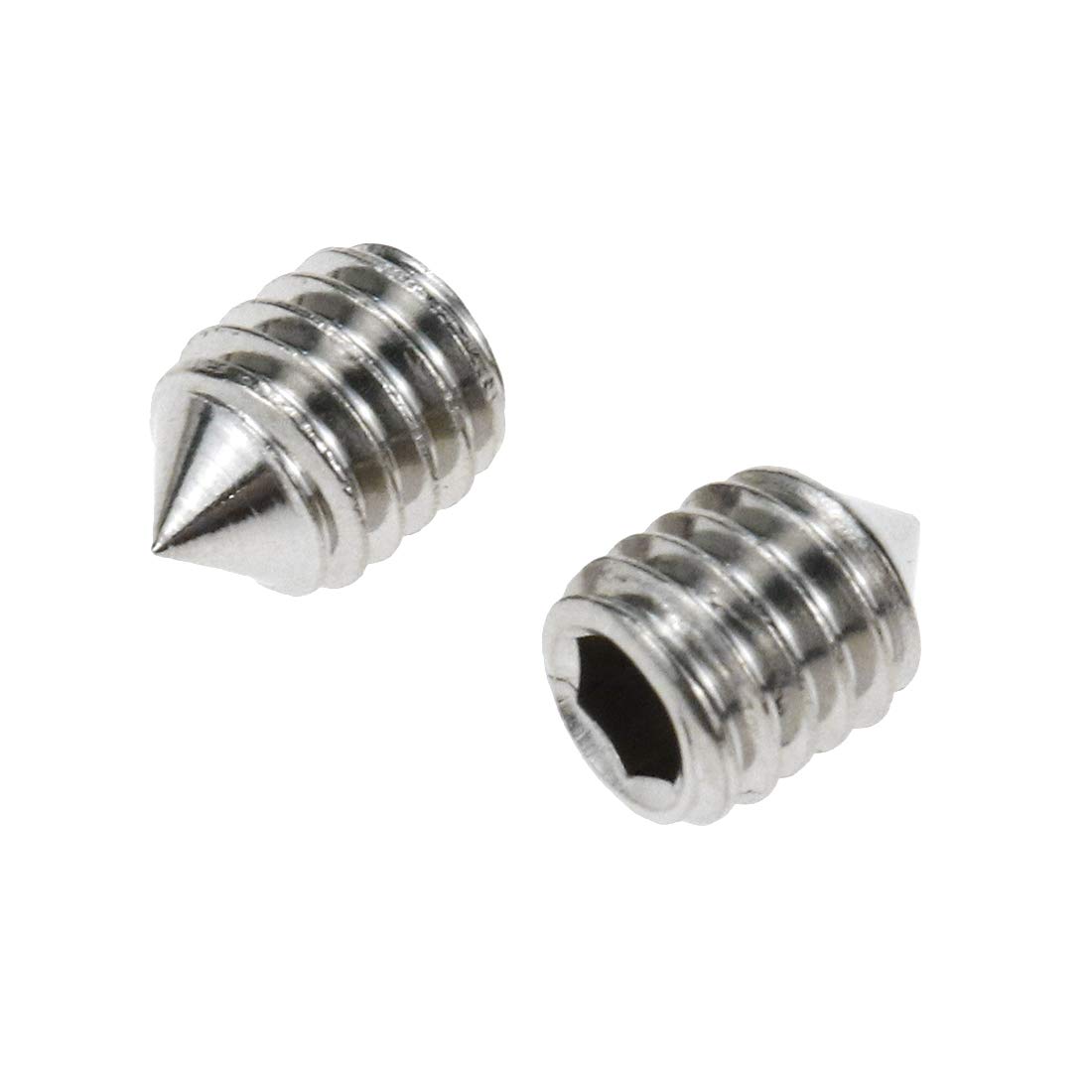 Photo 1 of Sscon 100Pcs Top Wire Pointed Machine Hex Headless Cap Screws 304 Stainless Steel M6 x 8mm