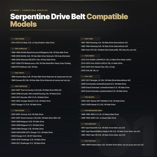 Image of 6PK2095 Serpentine Drive Belt 6-Rib 82.48 in for 13-15 ILX