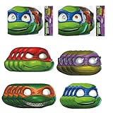 Unique TMNT Birthday Party Decorations Bundle - 16 Party Masks
