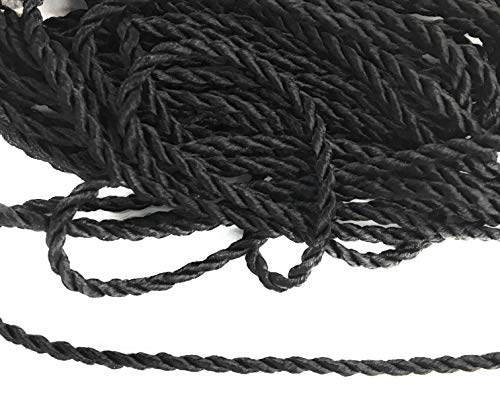 Twisted Black Cord Trims 3/16