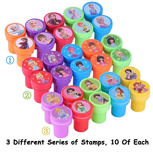 30 Pcs Assorted Cartoon Themed Stamps For Kids Self-Ink Stamps(30 Different Designs,Plastic Stamps）For Birthday Party Supplies Favor,Teacher Stamps,Game Prizes,Classroom Rewards,Christmas Gifts #TOP5