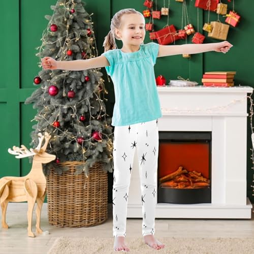 Girls' Leggings Ankle Length Printed Leggings Y2k Bling Star Soft Comfortable Pants for Kids 4-10 Years3