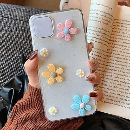 Mogzank Cute Daisy Flower Phone Case for Soft Epoxy Clear Phone Back Cover Cases, for 11 - Image 5