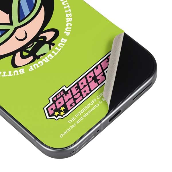Skinit Decal Phone Skin Compatible with Google Pixel 9a - Officially Licensed Cartoon Network Powerpuff Girls Buttercup Design