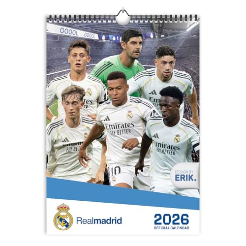 Grupo Erik Calendario pared grande Real Madrid - Almanaque pared