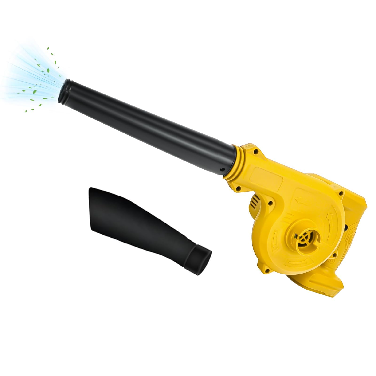 Soplador de hojas de aire inalámbrico para De-Walt 20 V, motor de cepillado, 17000 r/min, aspiradora de mano 2 en 1, herramientas eléctricas de viento fuerte, para inflar, soplar, hojas,
