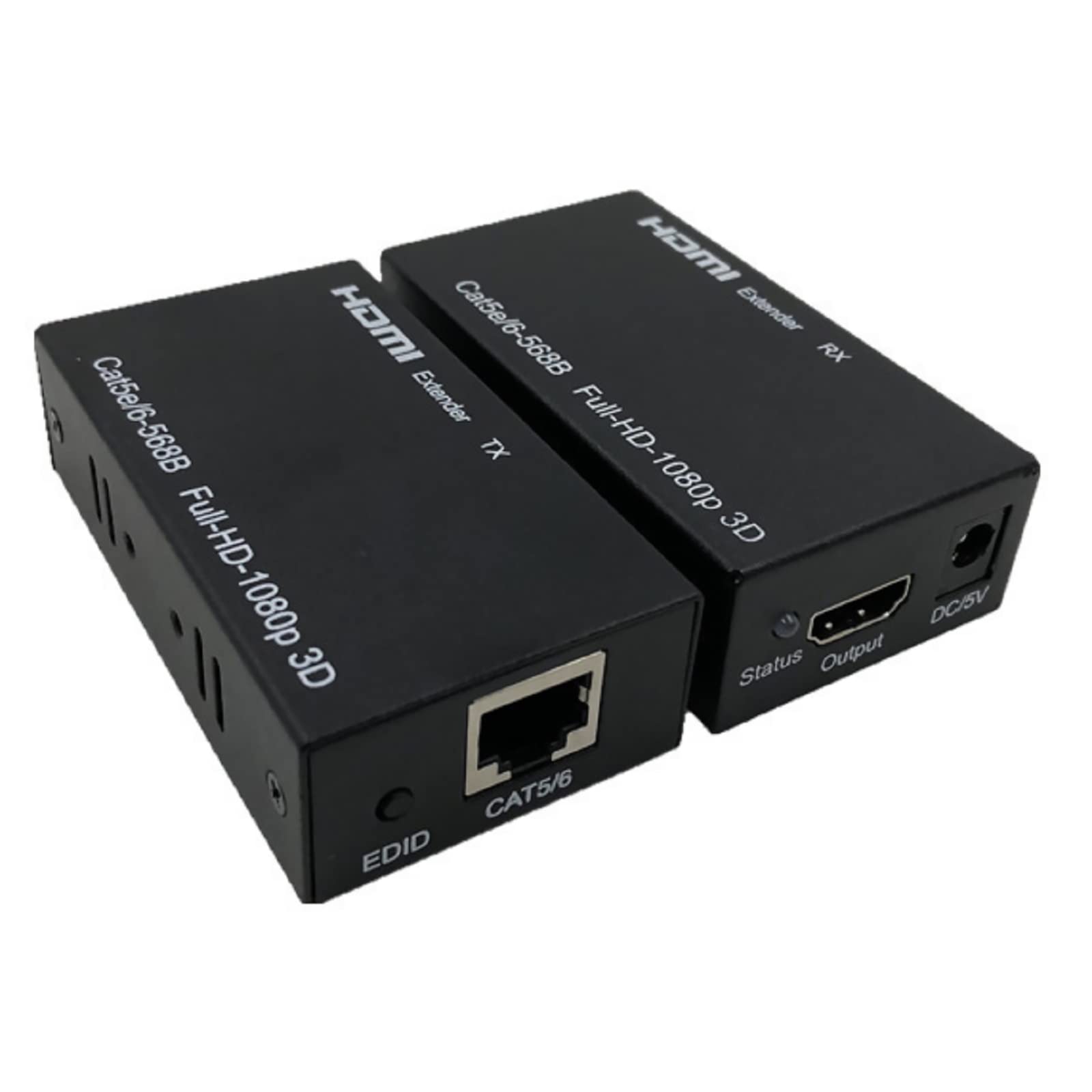 MOUDOAUER Przedłużacz HDMI Over IP Ethernet 1080p do 60 m, bezpośredni przedłużacz 1 do 1 przez CAT5e CAT6 do wielu przełączników Gigabit i sieci LAN, rozszerzenie podczerwieni