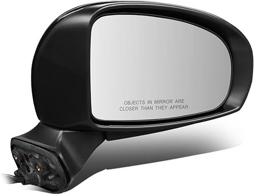 DNA Motoring OEM-MR-TO1321352 Espejo retrovisor calefactable ajustable con calefacción lateral derecho con señal de giro compatible con 15-17 Prius V