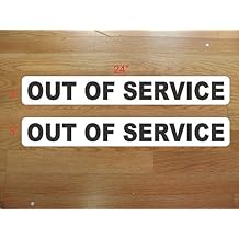 Out of Service Magnetic signs 3x24