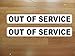 Out of Service Magnetic signs to fit Vehicle Car, Truck, Van Suv Kit for Ems Emt Fire Police Tow Bus Taxi Cab