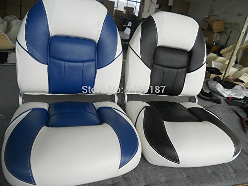 ISURE MARINE Classic Blue/White Deluxe Boat Folding Fishing SEAT …